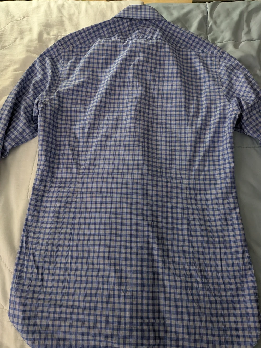 Tom Ford Blue and White Checked Dress Shirt - Picture 8 of 14